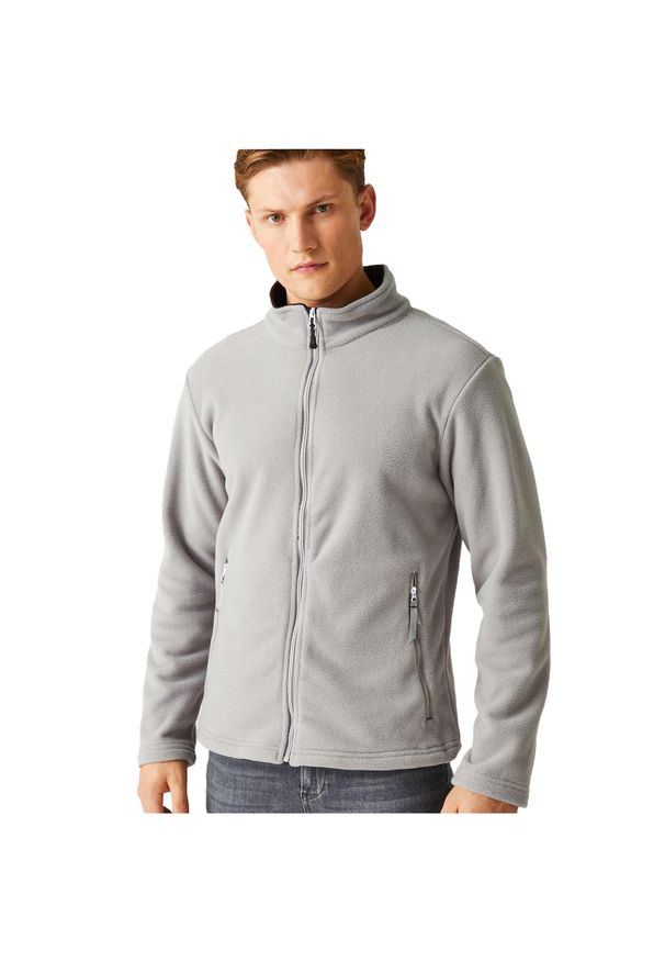 Regatta - Bluza Polarowa Męska Ascender 250. Kolor: szary, czarny, wielokolorowy. Materiał: polar. Sezon: zima. Styl: sportowy. Sport: turystyka piesza