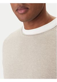 Jack & Jones Sweter Hill 12157321 Beżowy Regular Fit. Kolor: beżowy. Materiał: bawełna #6