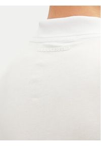 Karl Lagerfeld - KARL LAGERFELD Polo 745710 500224 Biały Regular Fit. Typ kołnierza: polo. Kolor: biały. Materiał: bawełna