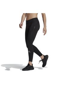 Adidas - Legignsy adidas Fast Running Primeblue Leggings GH6850 - czarne. Kolor: czarny. Materiał: materiał, poliester, skóra, elastan. Sport: bieganie