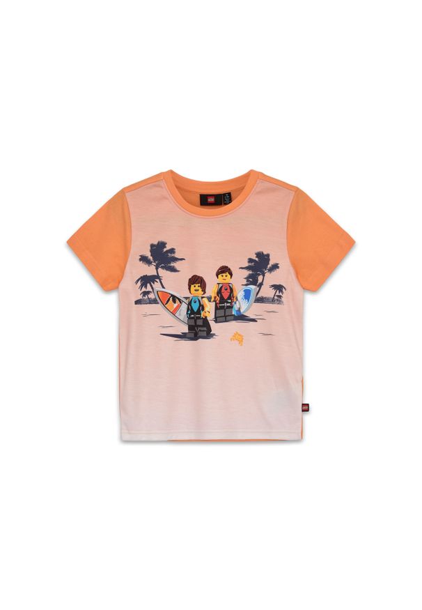 Koszulka Dziecięca LEGO Ludzik Tano 309 Pomarańczowa. Kolor: pomarańczowy