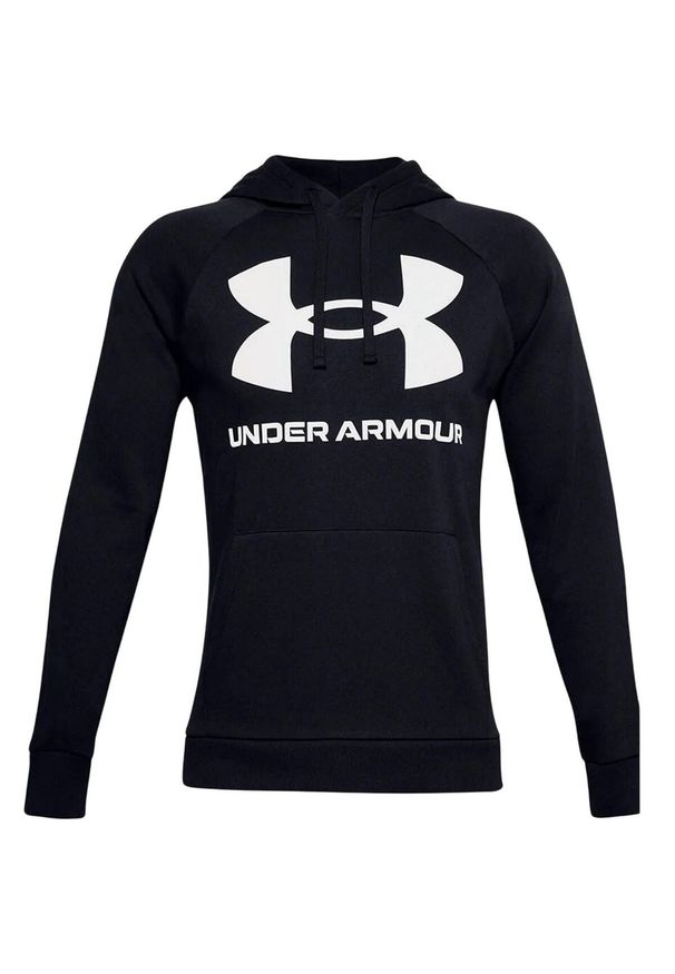 Under Armour - Męska Polarowa Bluza Treningowa Rival Big Logo. Kolor: czarny. Materiał: polar