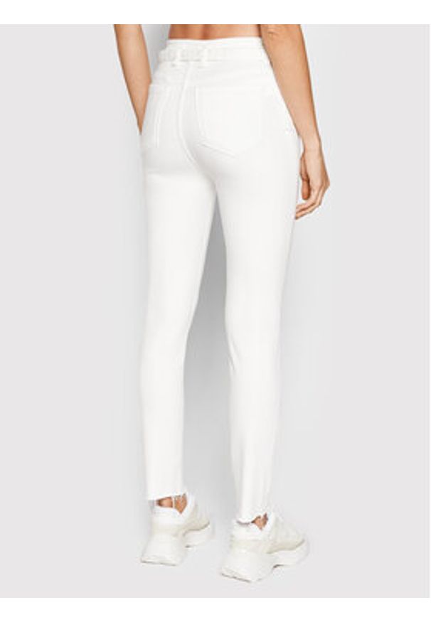 Pinko Jeansy Susan 24 1J10V0 Y78S Biały Skinny Fit. Kolor: biały
