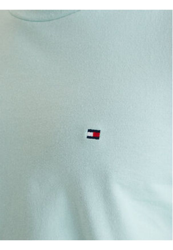TOMMY HILFIGER - Tommy Hilfiger T-Shirt Ess Seasonal MW0MW39995 Zielony Regular Fit. Kolor: zielony. Materiał: bawełna