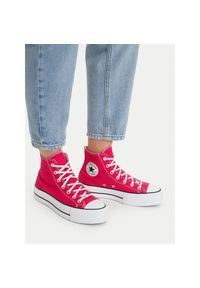 Trampki Converse. Kolor: różowy. Obcas: na platformie #1
