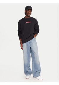 Quiksilver Bluza Dna EQYFT05120 Czarny Oversize. Kolor: czarny. Materiał: bawełna #4