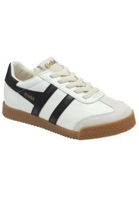 Dziecięce skórzane trenery Gola Elan. Okazja: na co dzień. Kolor: czarny, wielokolorowy, biały. Materiał: skóra. Sezon: lato #2