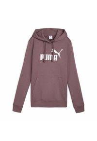 Bluza z kapturem damskie Puma Ess No. 1 Logo Hoodie. Typ kołnierza: kaptur. Kolor: biały, wielokolorowy, fioletowy. Materiał: bawełna, materiał #1