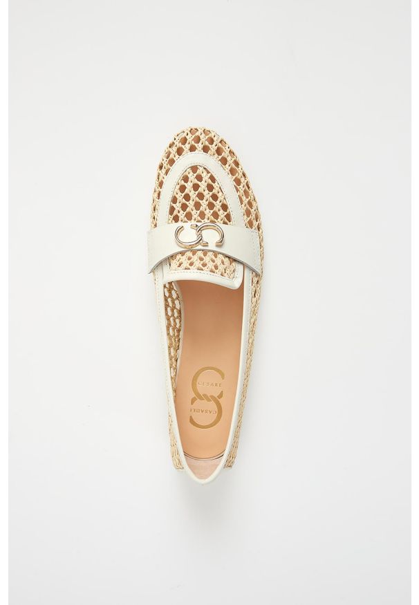 Baleriny damskie plecione CESARE CASADEI