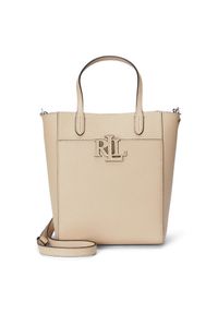 Lauren Ralph Lauren - Torebka LAUREN RALPH LAUREN. Kolor: beżowy