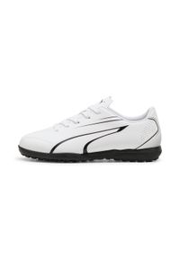 Dziecięce buty piłkarskie Puma Vitoria TT. Kolor: czarny, biały, wielokolorowy. Sport: piłka nożna