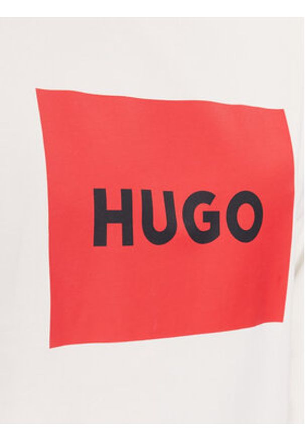 Hugo Bluza Duragol222 50467944 Biały Regular Fit. Kolor: biały. Materiał: bawełna