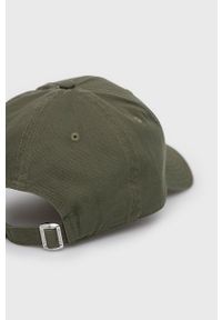 New Era czapka bawełniana kolor zielony z aplikacją. Kolor: zielony. Materiał: bawełna. Wzór: aplikacja