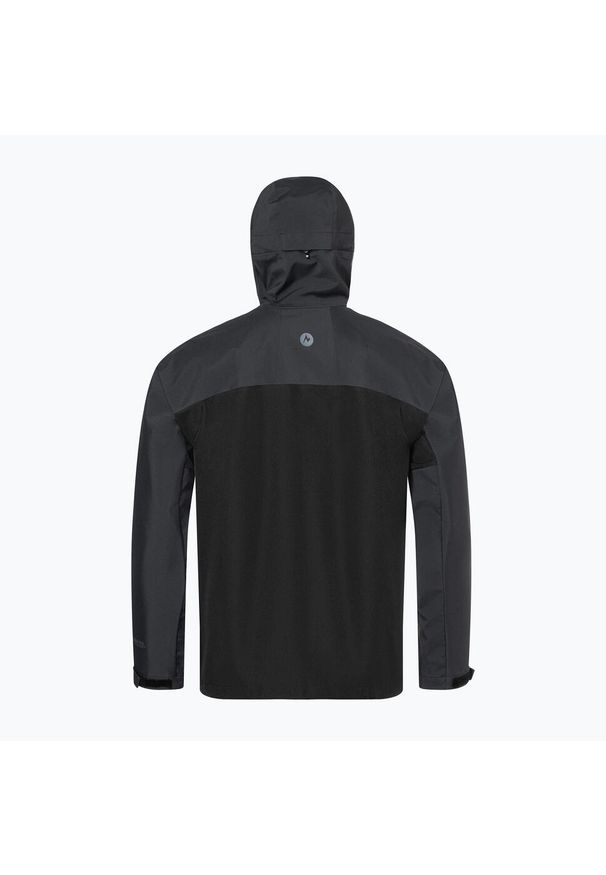 Marmot - Kurtka wspinaczkowa męska Rom Hoody. Typ kołnierza: kaptur. Kolor: czarny. Technologia: Gore-Tex