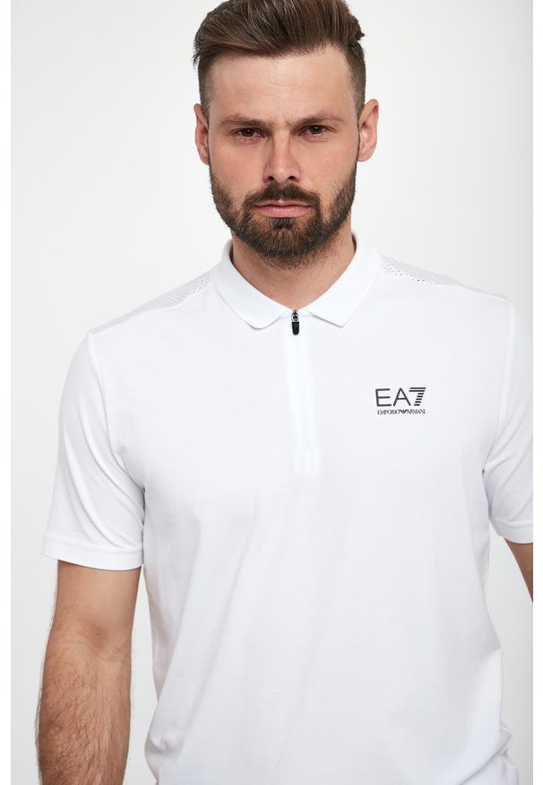 EA7 Emporio Armani - Polo męskie EA7 EMPORIO ARMANI. Typ kołnierza: polo