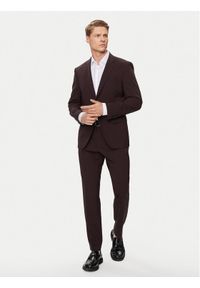 BOSS - Boss Garnitur H-Huge-2Pcs-224 50509485 Czerwony Slim Fit. Kolor: czerwony. Materiał: wełna #1