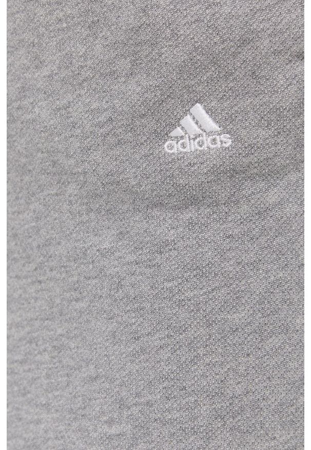 adidas Performance Spodnie H45376 męskie kolor szary gładkie. Kolor: szary. Materiał: bawełna, dzianina. Wzór: gładki