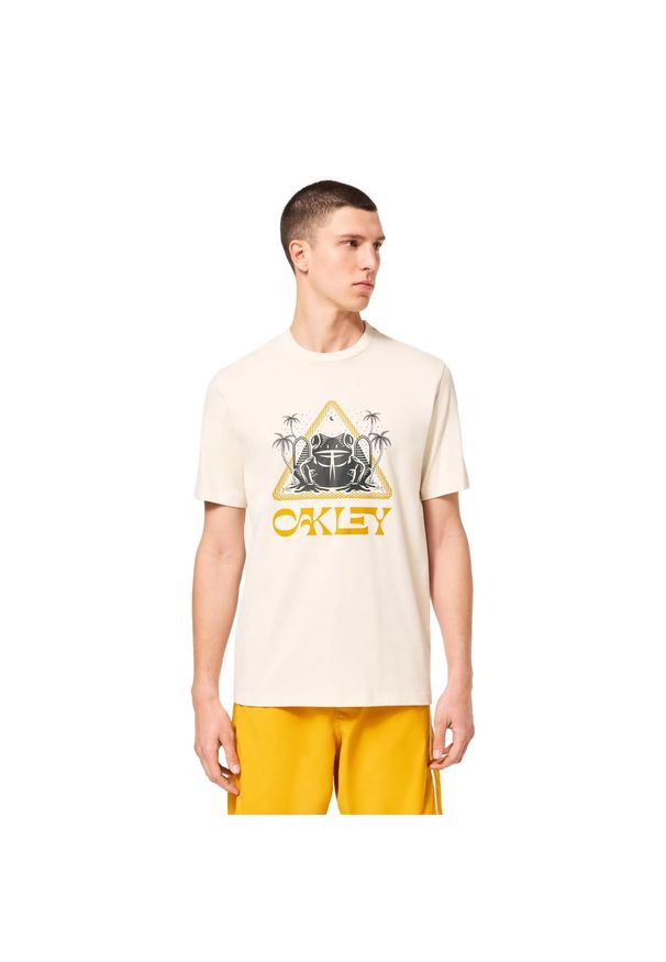 Koszulka Męska Oakley KEK T-Shirt. Kolor: beżowy. Sport: turystyka piesza