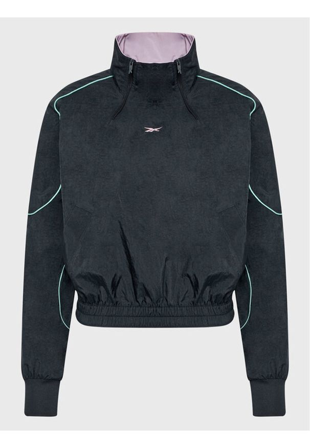 Reebok Bluza HG1176 Czarny Regular Fit. Kolor: czarny. Materiał: syntetyk