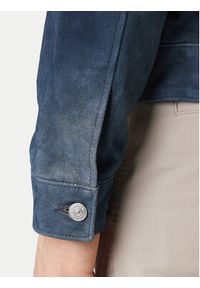 Calvin Klein Jeans Kurtka skórzana 90s LV04RF404G Granatowy Regular Fit. Kolor: niebieski. Materiał: skóra #4