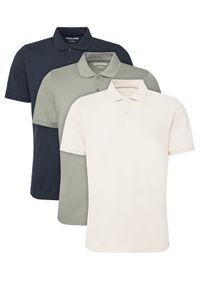 Jack & Jones - Jack&Jones Komplet 3 koszulek polo Kane 12277429 Kolorowy Regular Fit. Typ kołnierza: polo. Materiał: bawełna. Wzór: kolorowy