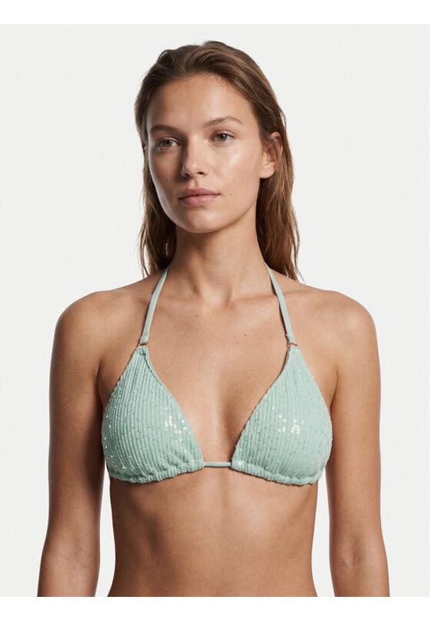 Guess Góra od bikini E6GJ07 KBMV0 Zielony. Kolor: zielony. Materiał: syntetyk