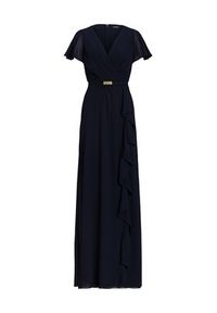 Lauren Ralph Lauren - LAUREN RALPH LAUREN Sukienka wieczorowa 253909447002 Granatowy Regular Fit. Kolor: niebieski. Materiał: syntetyk. Styl: wizytowy #3
