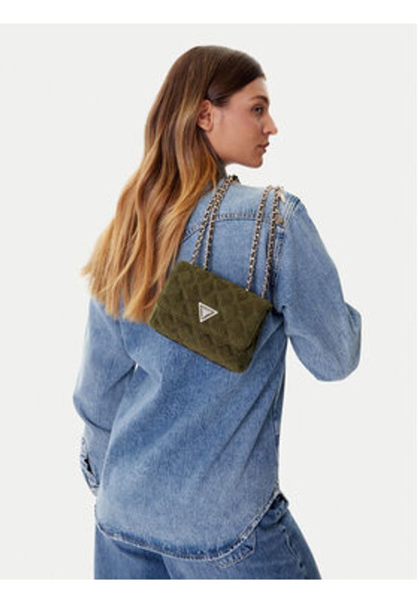 Guess Torebka Giully II Mini HWCG96 73740 Zielony. Kolor: zielony