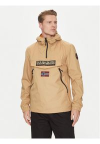 Napapijri Kurtka anorak Rainforest NP0A4HX6 Beżowy Regular Fit. Kolor: beżowy. Materiał: syntetyk