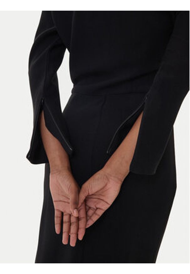 Eleh Sukienka wieczorowa EFW250188 Czarny Regular Fit. Kolor: czarny. Materiał: syntetyk. Styl: wizytowy