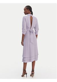 Elisabetta Franchi Sukienka koktajlowa AB-923-61E2 Fioletowy Regular Fit. Kolor: fioletowy. Materiał: wiskoza. Styl: wizytowy #3