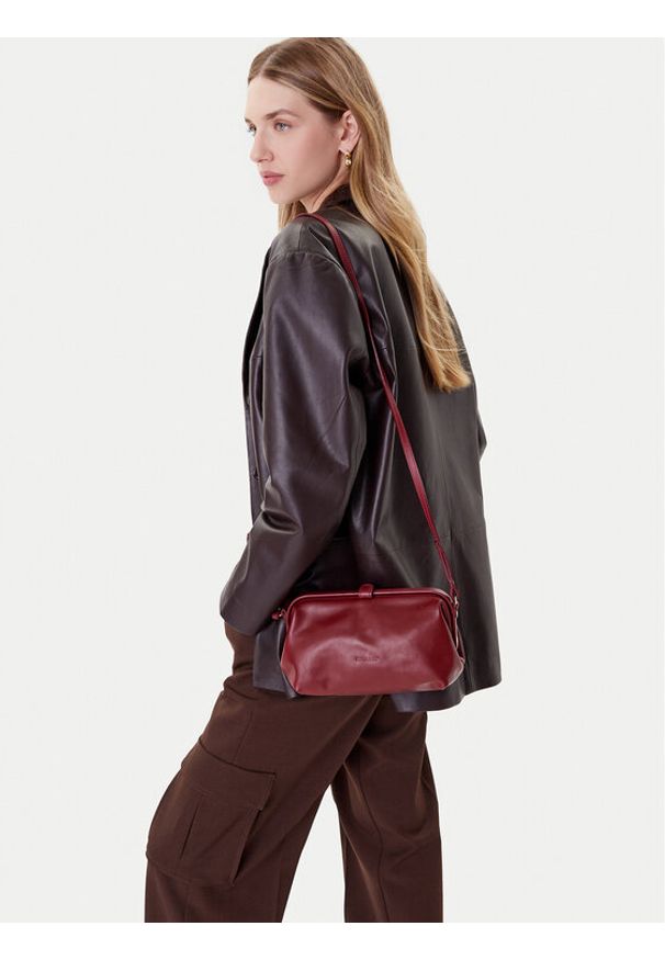 BALAGAN - Balagan Torebka Rofe Pouch Bordowy. Kolor: czerwony. Materiał: skórzane