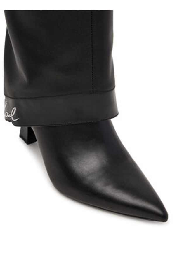 Karl Lagerfeld - KARL LAGERFELD Kozaki KL32081 Czarny. Kolor: czarny. Materiał: skóra