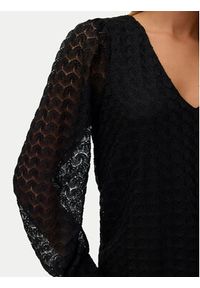 Vero Moda Bluzka Vmbecca 10336137 Czarny Regular Fit. Kolor: czarny. Materiał: syntetyk #4