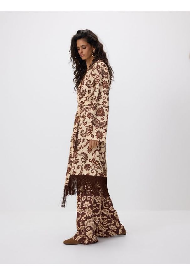 Reserved - Wzorzyste kimono - wielobarwny. Materiał: tkanina, wiskoza