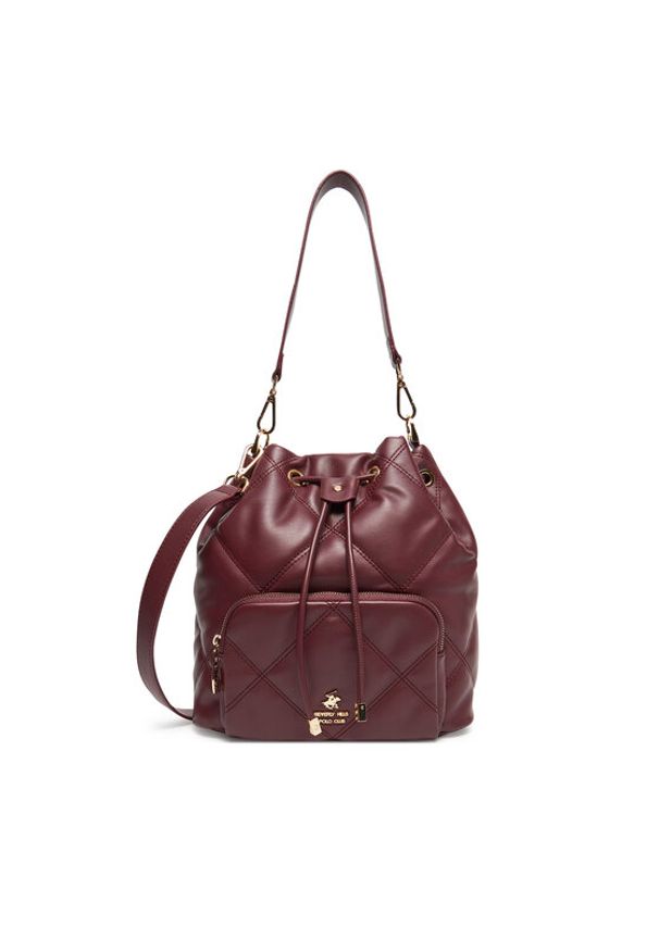 Beverly Hills Polo Club Torebka CEO-BHPC-C-011-08 Bordowy. Kolor: czerwony