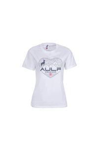 Aulp - Koszulka damska AULP ROSSI bawełniana oddychająca luźny krój. Kolor: biały. Materiał: bawełna. Długość rękawa: krótki rękaw. Długość: krótkie #1