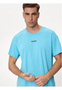 Hugo T-Shirt Linked 50518646 Niebieski Relaxed Fit. Kolor: niebieski. Materiał: bawełna