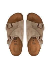 Birkenstock Klapki Zürich 50463 Brązowy. Kolor: brązowy. Materiał: skóra #4