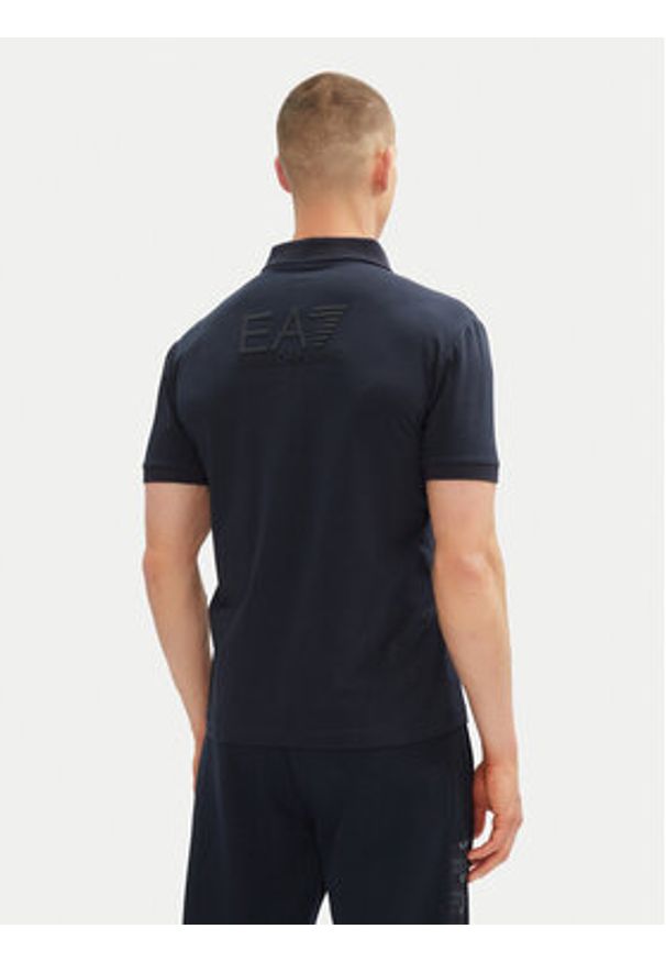 EA7 Emporio Armani Polo 7M000228 AF10373 UB102 Granatowy Regular Fit. Typ kołnierza: polo. Kolor: niebieski. Materiał: bawełna