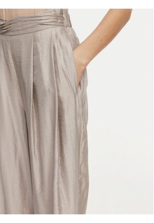 Eleh Spodnie materiałowe SS260269 Szary Wide Leg. Kolor: szary. Materiał: wiskoza