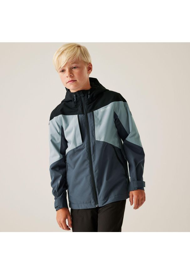 Regatta - Dziecięca kurtka Highton VI Waterpoof. Kolor: szary. Materiał: tkanina, poliester