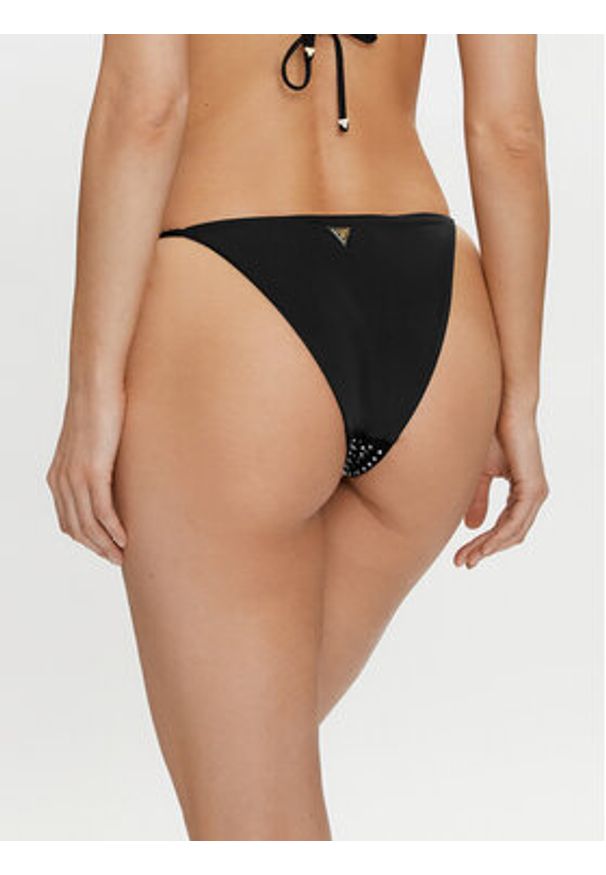 Guess Dół od bikini E4GO06 KC5Z0 Czarny. Kolor: czarny. Materiał: syntetyk