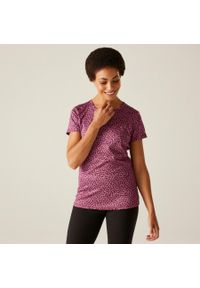 Regatta - Koszulka sportowa damska Fingal Edition szybkoschnąca. Kolor: czerwony, brązowy, wielokolorowy. Długość rękawa: krótki rękaw. Długość: krótkie. Sport: turystyka piesza #1