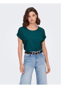 only - ONLY T-Shirt 15106662 Zielony Regular Fit. Kolor: zielony. Materiał: wiskoza #1