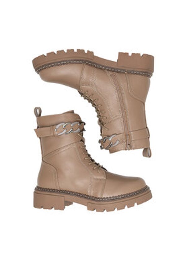 Jenny Fairy Trzewiki WS5579-12 Beżowy. Kolor: beżowy. Materiał: materiał