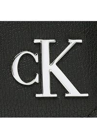 Calvin Klein Jeans Torebka Minimal Monogram Camera Bag 18 K60K610331 Czarny. Kolor: czarny. Materiał: skórzane