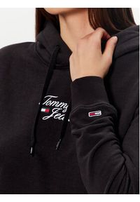 Tommy Jeans Bluza Essential Logo DW0DW15410 Czarny Boxy Fit. Kolor: czarny. Materiał: syntetyk #5