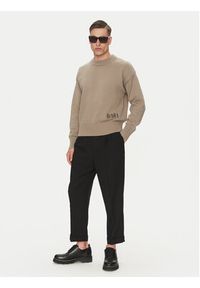 AMI PARIS - AMI Paris Chinosy HTR111.WV0066 Czarny Regular Fit. Kolor: czarny. Materiał: wełna #5