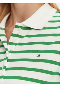 TOMMY HILFIGER - Tommy Hilfiger Polo 1985 WW0WW43224 Zielony Regular Fit. Typ kołnierza: polo. Kolor: zielony. Materiał: bawełna #5